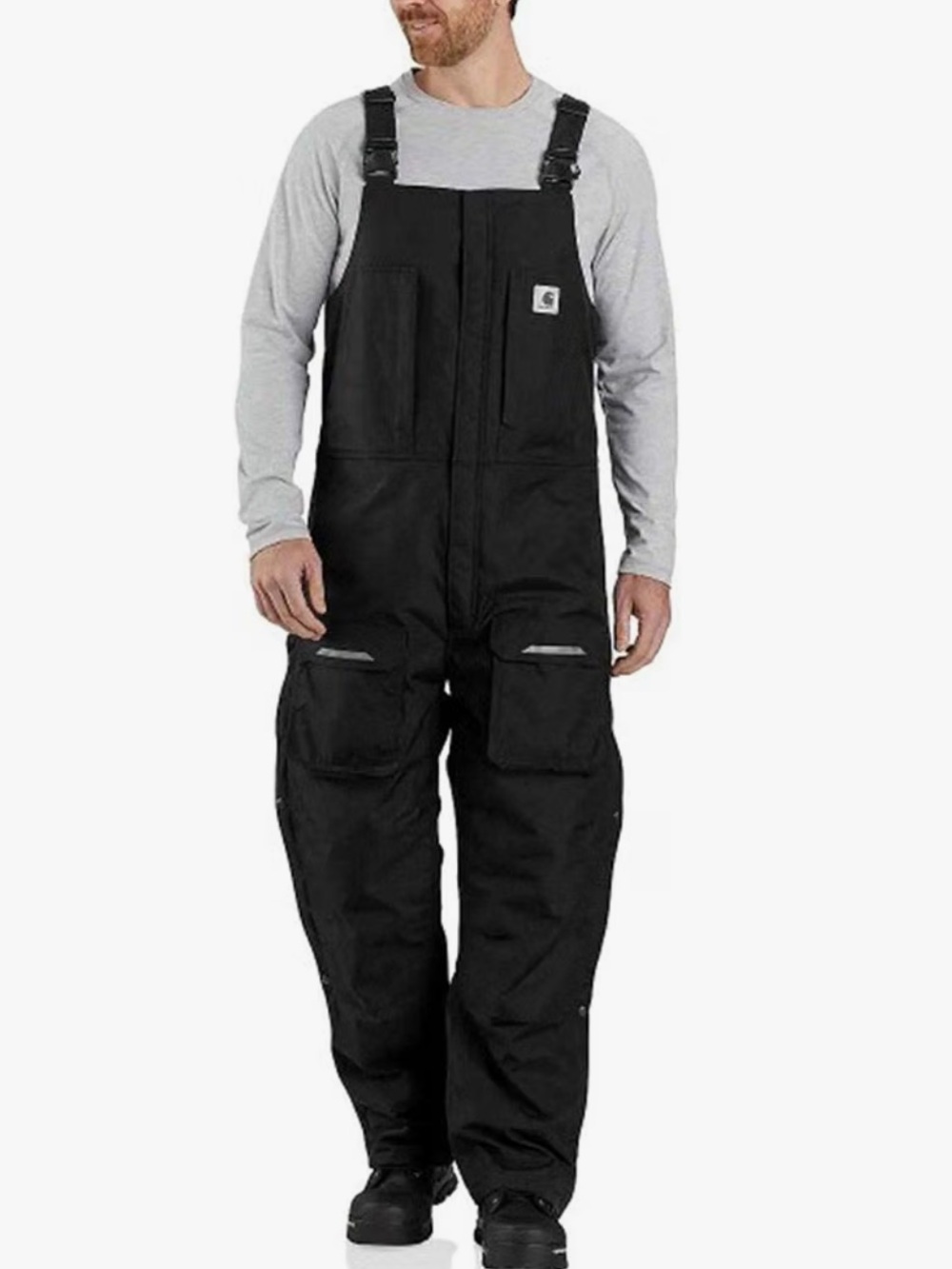 Carhartt Men's M Tall Black Insulated Bib Overalls NWT